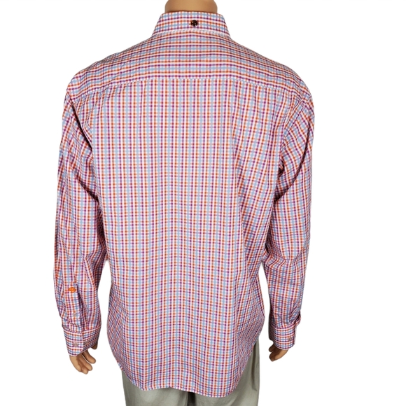 Stone Rose Mens Button Front Shirt Sz XXL Plaid - Picture 5 of 8